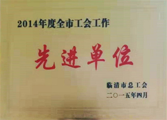 劳动先进单位认证2015